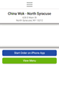 Mobile Screenshot of chinawoknorthsyracuse.com