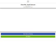 Tablet Screenshot of chinawoknorthsyracuse.com